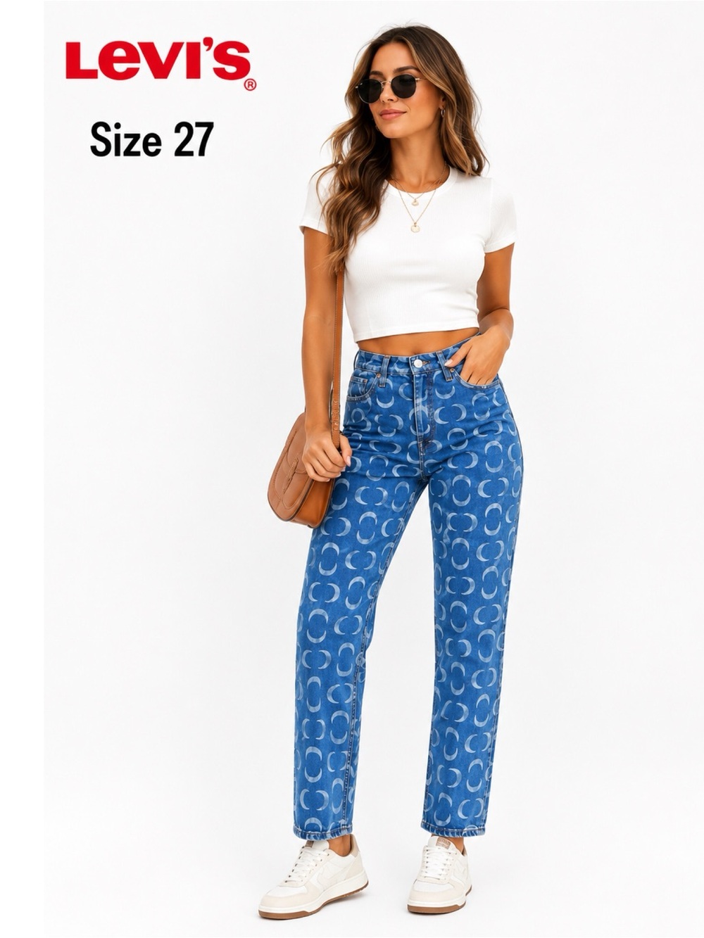LEVI’S Rare Crescent Moon Print Jeans Size 27. OBO!!!